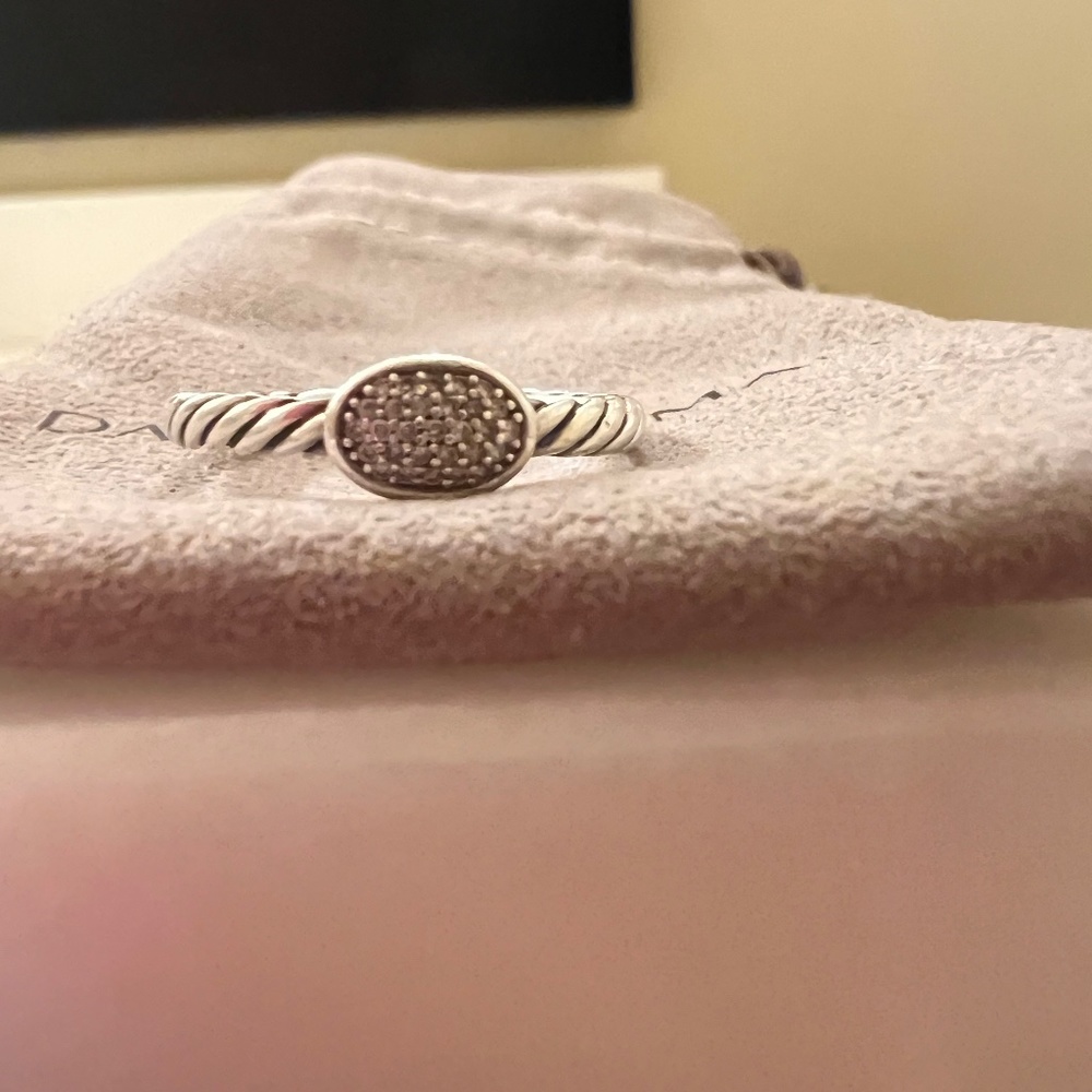 David Yurman Cable Collectible Oval Ring Size 7